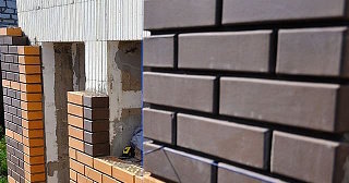 Фасады домов из кирпича в Ревде: качественная кладка от 1135 рублей